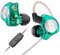 CCZ MC02 Gaming-Ohrhörer, In-Ear-Monitore, Geräuschunterdrückung, kabelgebunden, 3,5-mm-Klinkenstecker, tiefer Bass, Gaming-IEMs mit Mikrofon, DJ-Kopfhörer, 10 mm, Dual Magnetic DD für Musiker