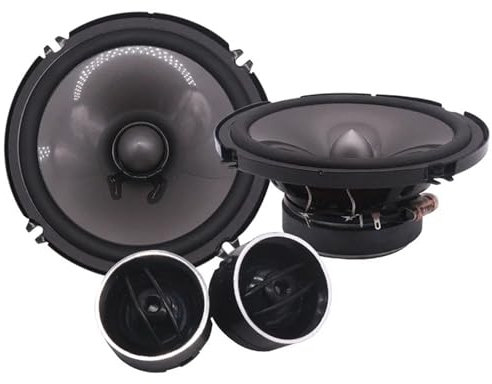 EHYSYN Enceintes de Voiture Kit Audio pour Voiture 6,5 Pouces, 4 ohms RMS, 50 W, Haut-Parleur stéréo HiFi à Gamme complète, Tweeter et woofer Audio de Voiture