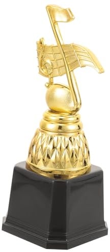 Alipis Kleiner Trophäe Musiknote aus Kunststoff Stabile Auszeichnung für Gesangswettbewerb Musikwettbewerb Pokal für Langlebige Live Event Trophäe Wiederverwendbar