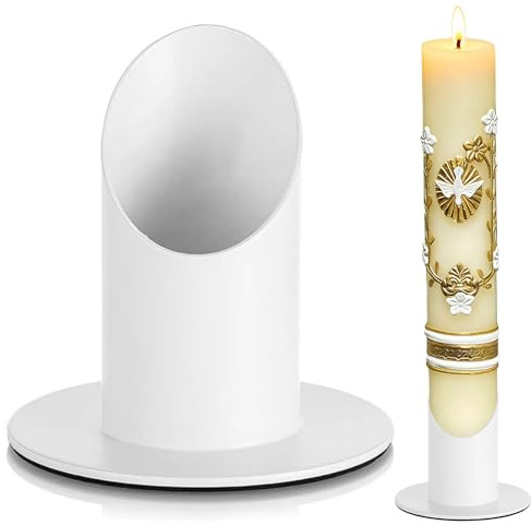 kerzenständer kommunionkerze,Taufkerzenständer Taufkerzenhalter 4cm,für Taufkerze Taufkerzenhalter Taufkerzenständer Stabkerze Kerzen Weiß