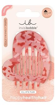 invisibobble Haarklammer Damen Herz – Haarspange mittelgroß sicherer Halt Half-Up – Clipstar Lovers Hug Dutt – Hair Claw ohne Ziepen alternative Zopfgummi Haarschmuck romantisch Größe M