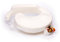 My Brest Friend Deluxe Bio-Stillkissen, 100% Bio-Baumwolle, Schonbezug, ergonomisches Stillkissen, unterstützt sowohl das Stillen von Mutter als auch Baby, praktische Seitentasche, Creme