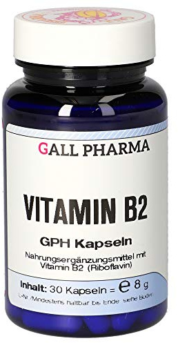 Gall Pharma Vitamin B2 GPH Kapseln, 30 Stück, 1er Pack (1 x 30 Stück)