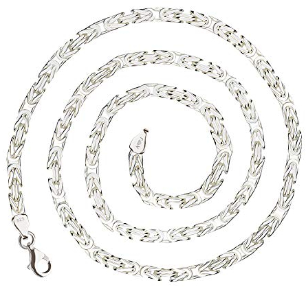 925 Silberkette: Königskette Silber 4mm und 55cm - KK-40-55