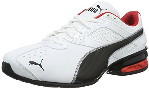 PUMA Tazon 6 FM, Road Running Shoe Unisex-Adulto, White Black Silver, 41 EU