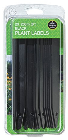 Garland W0873 20cm (8) Plant Labels (20) (Black)