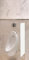 Schamwand, WC Urinal Trennwand, Bidet Trennwand Toiletten Trennwand Alu Weiß Var. A