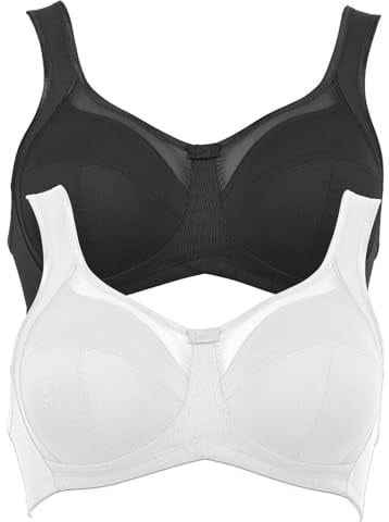 Anita 2er Sparpack Komfort BH Clara 5459 Gr. 90D in 1xschwarz 1xweiß