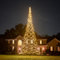 Fairybell LED-Weihnachtsbaum für draußen im Fahnenmast - 8 Meter - 1500 LEDs - Warmweiss - Geeignet für vorhandene Fahnenmasten