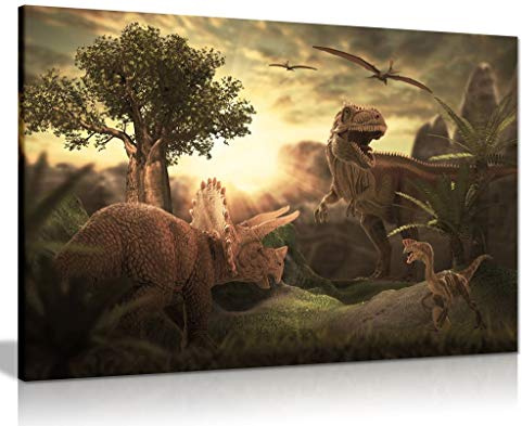 Dinosaur T Rex Canvas Wall Art Picture Print (36x24)