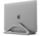 HumanCentric Vertical Laptop Stand for Desks in Space Grey, Upright Adjustable Holder to Dock Apple MacBook, MacBook Pro, and Other Laptops to Organize Work & Home Office, Automatic Grip