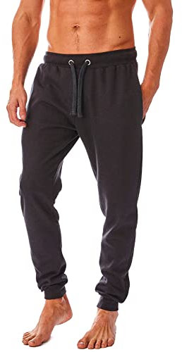Iron Mountain Men's Jogging Bottoms Reclaimed Yarn Sweatpants Comfortable Jog Pants, Charcoal Marl, 3XL