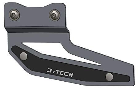 MyTech - Kettenschutz aus Edelstahl und eloxiertem Aluminium - CRF 1100 L Africa Twin Adventure Sports (2020) - CRF 1100 L Africa Twin (2020) (Schwarz)