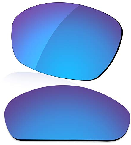 LenzReborn Polarisierte Linse Ersatz für Oakley Monster Dog Sonnenbrille – mehr Optionen Gr. Einheitsgröße, Eisblau – polarisiert, verspiegelt