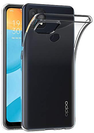 AICEK Hülle Compatible für Oppo A15 Transparent Silikon Schutzhülle für Oppo A15 Case Clear Durchsichtige TPU Bumper Oppo A15 Handyhülle (6,52 Zoll)