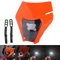 JFG RACING Motocross Scheinwerfer,Motorrad Lampenmaske Universal Scheinwerfer Verkleidung Licht Scheinwerfer für die meisten Motorräder Dirt Bike Motocross Enduro Supermoto Orange