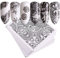 40 Sheets Nail Art Stickers Water Transfer Nail Decals Black Lace Flower Series Design Manicure Tips，Nail Tips DIY Toenails Nail Art Decorations Accessories