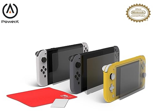 Power A Anti-Glare Screen Protector Family Pack for Nintendo Switch