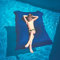 LIVEDECO - Pouf Géant XXL Déhoussable, Flottant pour Piscine, Bleu Pool BiG52