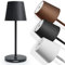 charlique® LED Tischlampe kabellos mini (schwarz) - Dinner Light 28 cm - Akku Tischleuchte mit USB, für innen und außen, warmes Licht - wetterfest für Balkon, Terrasse & Garten