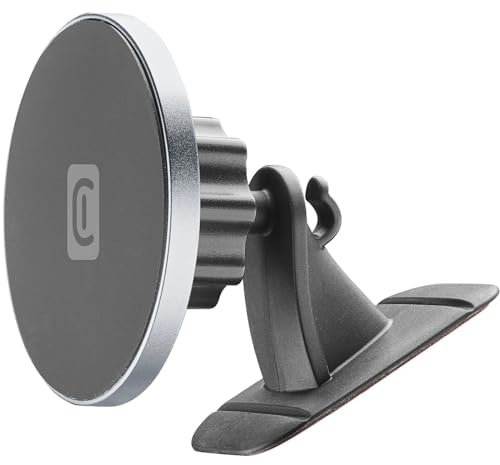 cellularline | Touch mag Adhesive Universal | Soporte magnético para teléfono Inteligente para automóvil con Soporte Adhesivo 3M - para Sistema MagSafe - Rotación 360