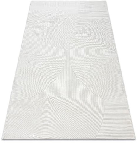 rugsx Teppich Balance 0194 Sahne - geometrisch, strukturiert, glamourös - weich & modern für Wohnzimmer, Schlafzimmer, Büro, Jugendzimmer - 200x290 cm