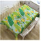 EHOMERY Beautex Wachstischdecke Tischtuch Sommer Zitrone Und Blätter Tischdecke Damast Rechteckig Linen Tablecloth Grün Gelb Tischschutz Dekoration 110X110Cm