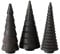 3 STK Weihnachtsbaum Aufsteller Holz schwarz Bäume Tischdeko Tannenbäume Holzbäume Weihnachtsdeko n172 Tischschmuck Schaufensterdeko