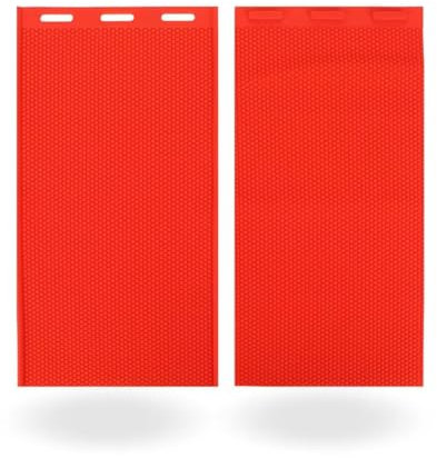 Natudeco 2 Stück 5,4 mm Bienenwachsblatt Bienenwachsplatten DIY Gummikamm Foundation Pressform Imkereizubehör Bienenstockwachs Rahmen Blätter DIY Handwerk Zubehör Rot