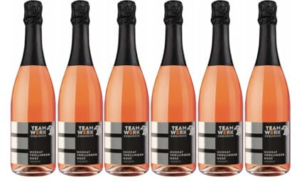 WZG Württemberger Sekt/Secco/Perlwein/Bowlen Esslinger Schenkenberg Muskattrollinger rosé Sekt trocken (6 x 0.75 l)