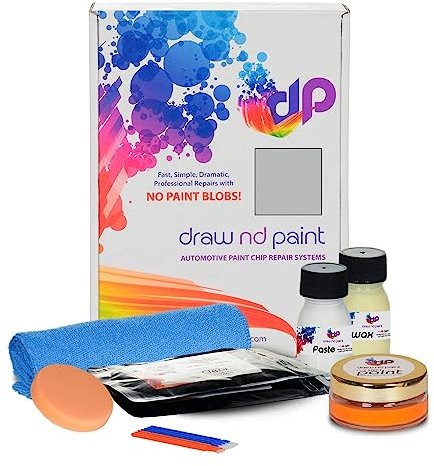 DrawndPaint Ausbesserungslack Lackreparaturset Kratzerentfernung Autolackreparatur Ausbesserung Steinschlägen Kratzern am Auto Lackstift geeignet für Mercedes Polar Silver - 761 , S