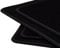 Velours Fußmatten Satz für Audi 100 C3 (82-91) / Audi 100 C4 (90-94) / Audi 200 C3 (83-91) Nubukleder Schwarz, Naht: Weiß - 4-teilig - Passgenau