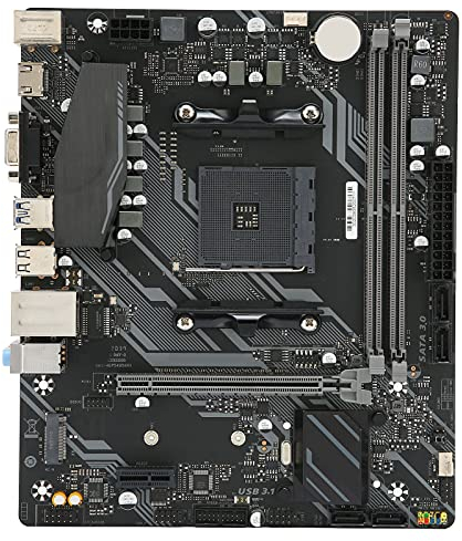 Bewinner A520M Micro‑ATX Motherboard, Dual Channel DDR4 Memory PCIE X16/PCIE 1X Slots, USB2.0/3.0 M.2 VGA Laptop Motherboard