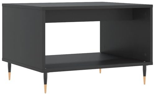 vidaXL Couchtisch, Sofatisch für Wohnzimmer, Wohnzimmertisch mit viel Stauraum, Beistelltisch Kaffeetisch Wohnzimmermöbel, Schwarz Holzwerkstoff