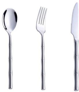 Ensemble de couverts en acier inoxydable, argenterie de luxe, cuisine moderne, service de couverts poli miroir, couteau de maison, fourchette cuillère