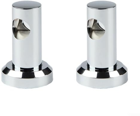 per Staffa da parete per doccia da 22 mm, staffa da parete per asta da doccia, supporto per barre da parete con diametro del tubo di 21,5 mm-22 mm (confezione da 2)