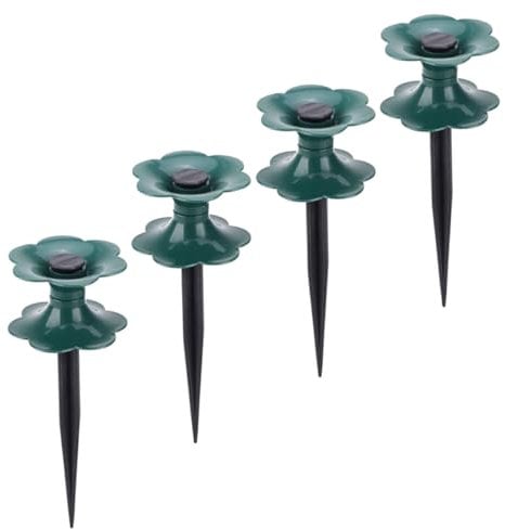 Sosoport Retractable Garden Hose Guide Wheels Pcs Heavy Duty Stakes Easy to Use