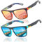 LEDING&BEST Polarisierte Sonnenbrille Herren Damen,Fahren,Angeln,Radfahren,Wandern/Vintage-Brille Outdoor-Sportarten Strand UV-Schutz Sonnenbrillen