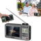 Radio de vídeo de Banda Completa de Bolsillo Bluetooth con complemento de vídeo de Alta Gama, Radio de Bolsillo Personal Am/FM portátil, TV portátil for Acampar(Gray)