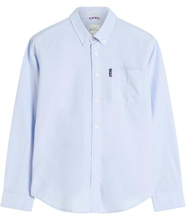 Ben Sherman Lässiges Oxford-Hemd mit Knopfleiste für Herren, XL