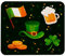 VAPOKF Gaming-Mauspad, St. Patrick's Day Elements Collection Prints Mauspad für Schreibtisch, Heimbüro, rutschfeste Gummiunterseite, Tastatur-Pad, Laptop-Schreibtischunterlage