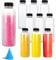 YOUNTHYE 20Pack Juice Bottles, 16OZ/500ML Plastic Bottles with Lids and Funnel, Empty Smoothie Bottle Reusable Juicing Bottle for Storing Homemade Beverages, Milk, Water