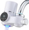 HOMELODY Wasserfilter Trinkwasser, Wasserfilter Wasserhahn mit LED Anzeige, entfernt Chlor, Schwermetalle und schlechten Geschmack, Kalkfilter Wasserhahn mit Blaulicht für Küche(Inkl. Filter*1)