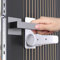 Oruiiju 4 Pack Childproof Door Lever Lock - Child Safety Locks with 3M Adhesive - No Tools or Drilling Required (White)
