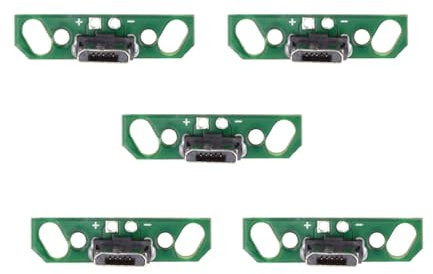 NFHK Lot de 5 connecteurs mâles Micro USB 2.0 OEM DIY, longueur 7 mm, avec montage PCB, type à souder