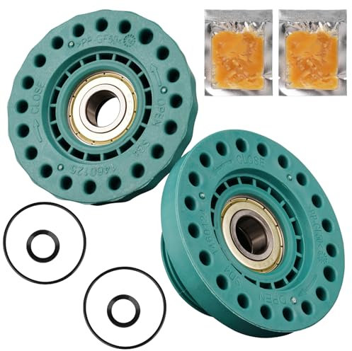 Lagerung Lagersatz für AEG/Elеctrolux/Zanker/Zanussi 4071430963 4055070751, Waschmaschine Lagersatz Ersatz Waschmaschine Toplader (left+right)