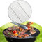 Griglia rotonda per barbecue, rete di ricambio in acciaio inox, rete da 28/33/38 cm, per barbecue a pellet, gas e carbone (38 cm)