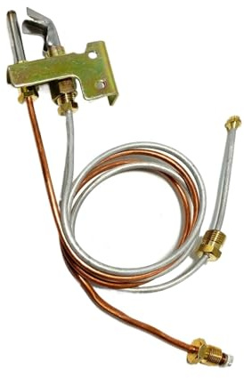 Gasbeheizter Thermoelement-Sensor Pilotflammenbaugruppe for Wohnmobil-Warmwasserbereiter inklusive Pilotflamme, Thermoelement und Schläuchen (24 Zoll, Flüssiggas, Propangas) – Ersatzteile