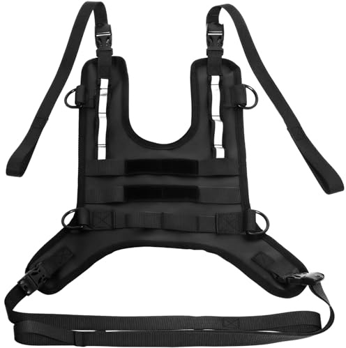 Sacolin Sacolin Side Bag for Storage, Universal Motorcycle Tank Bag Mounting Base, Riding Waterproof Vest with Adjustable Straps, Quick Release Buckle, Fuel Tank Mount Harness