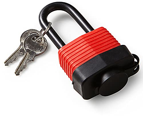 Dekton 40MM Waterproof Iron Padlock | Heavy-Duty Iron Construction with Tough Shackle | Includes 2 Steel Keys | Ideal for Gates, Sheds & Storage | Durable Locking Mechanism | For Home & Industrial Use